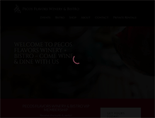 Tablet Screenshot of pecosflavorswinery.com